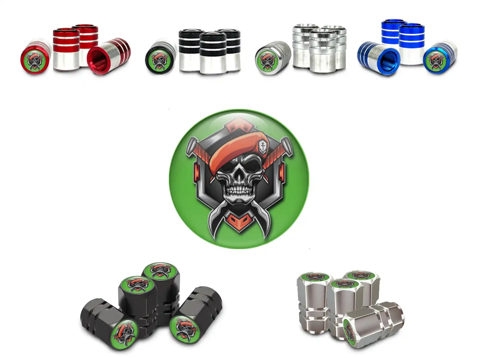 Tyre Valve Caps Trucks Racing Build